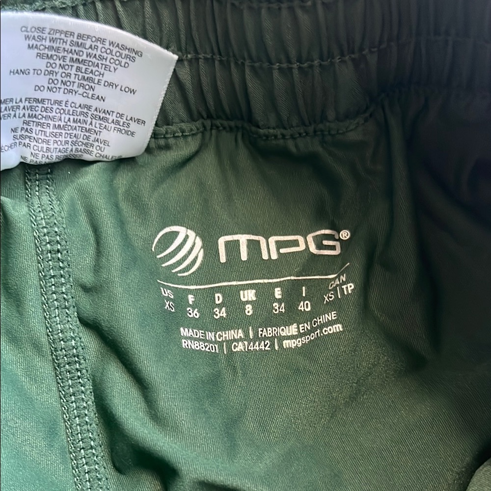 Women's Green Athletic Shorts - Picture 2 of 6